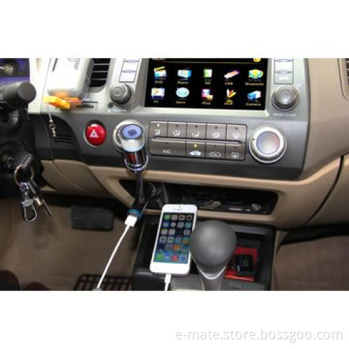 Hi-Fi Car Bluetooth FM Transmitter, with Charging and Perfect Audio Transmission Function